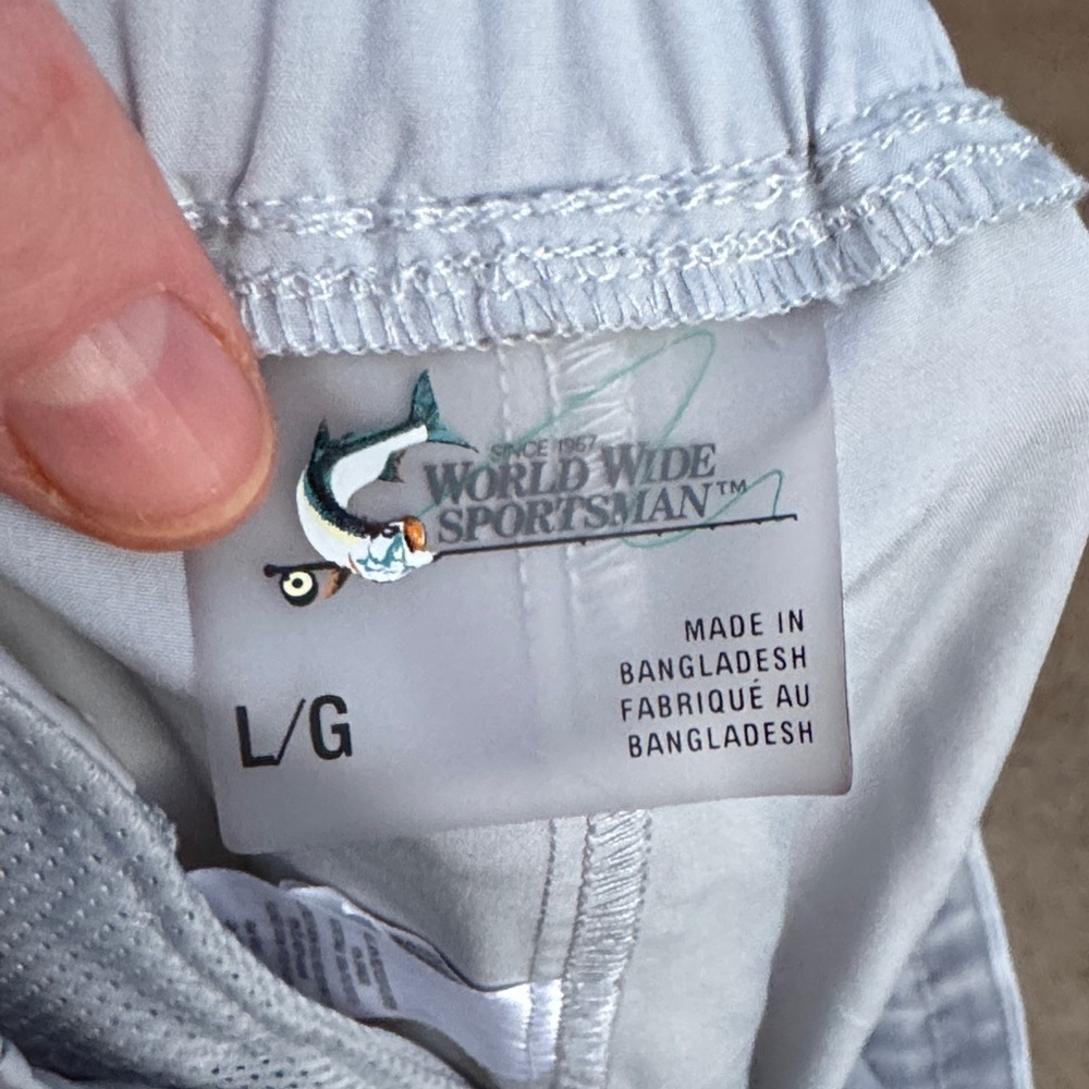 World Wide Sportsman (Bass Pro)Elastic Waist Track Sweatwicking Joggers size L - Picture 2 of 7
